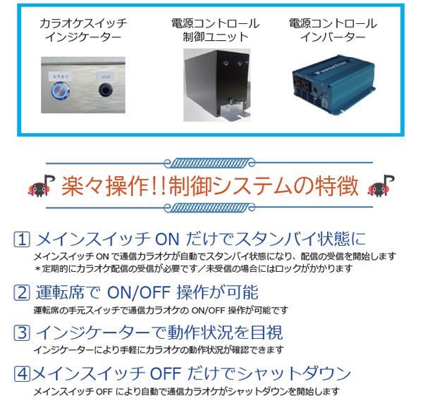 通信カラオケ電源制御システム